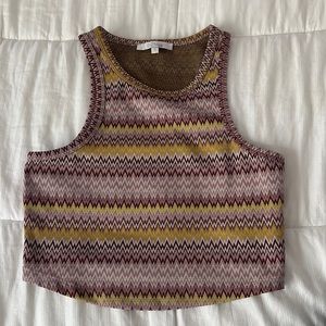 Purple Crop Tank